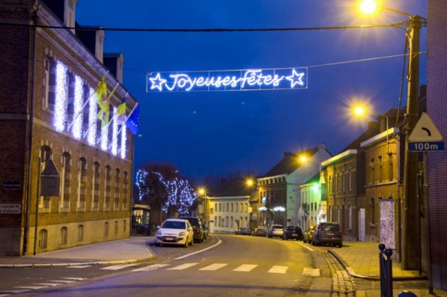 Ecriture lumineuse Noël dans le Var à Draguignan