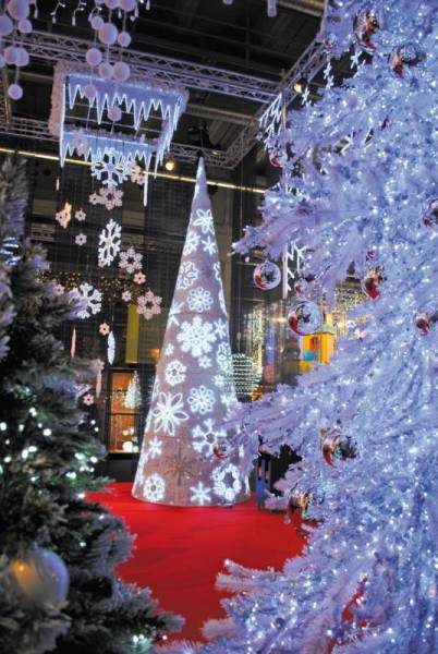 decorInstallation décoration de Noël à St Maxime 